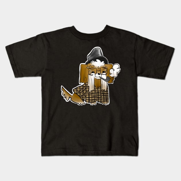 Grandpa Shih Tzu Kids T-Shirt by SubtleSplit